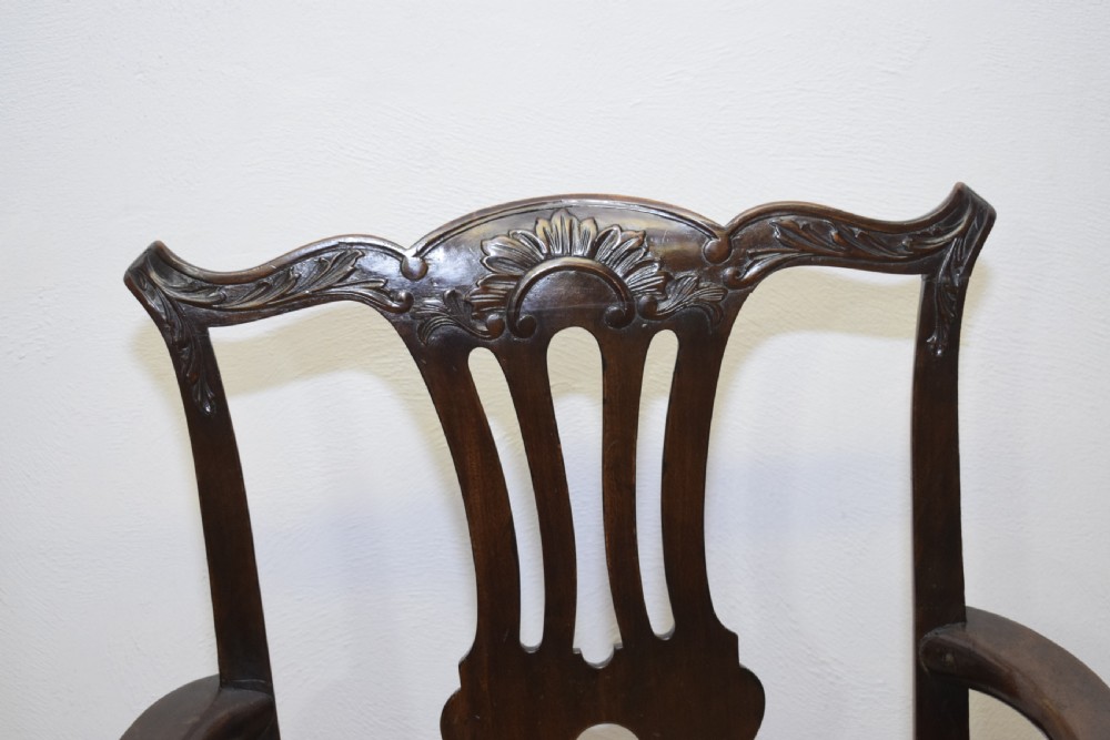 Antique Georgian Chippendale Armchair View V