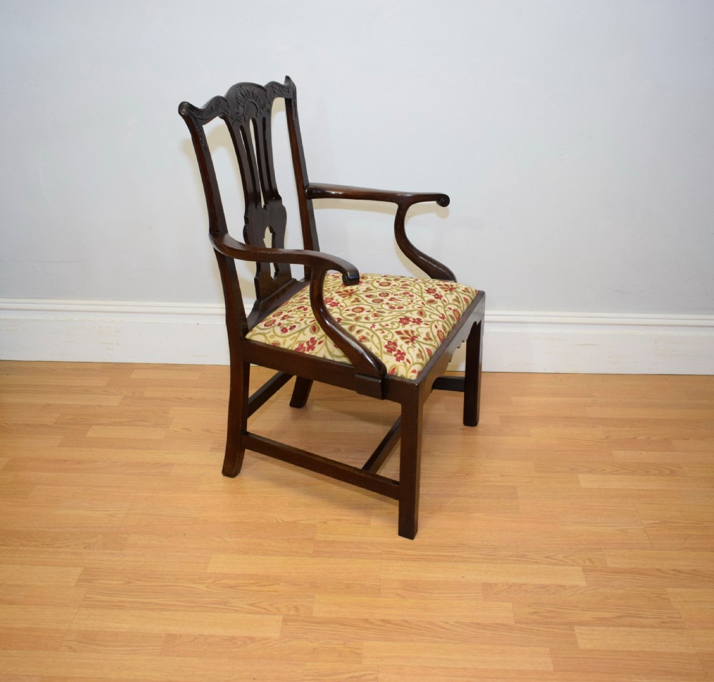 Antique Georgian Chippendale Armchair View VI