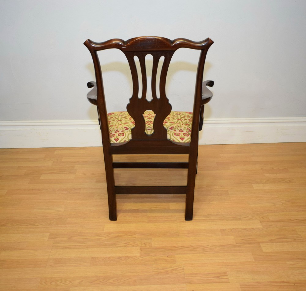Antique Georgian Chippendale Armchair View VII