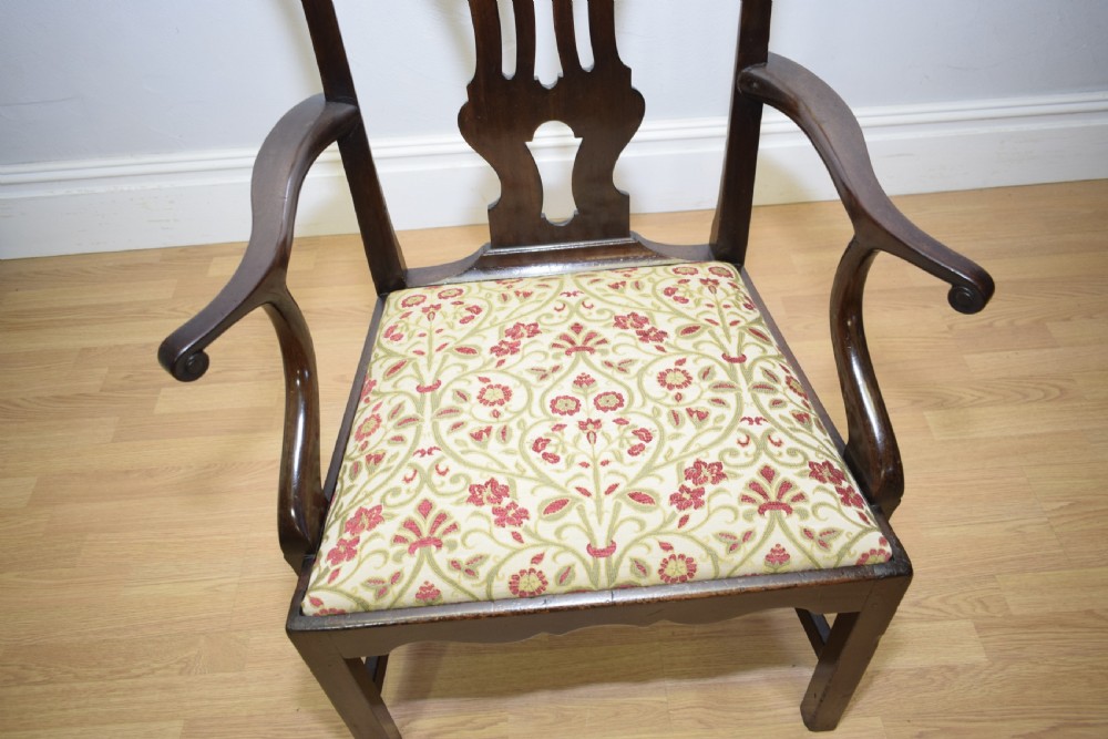 Antique Georgian Chippendale Armchair View VIII