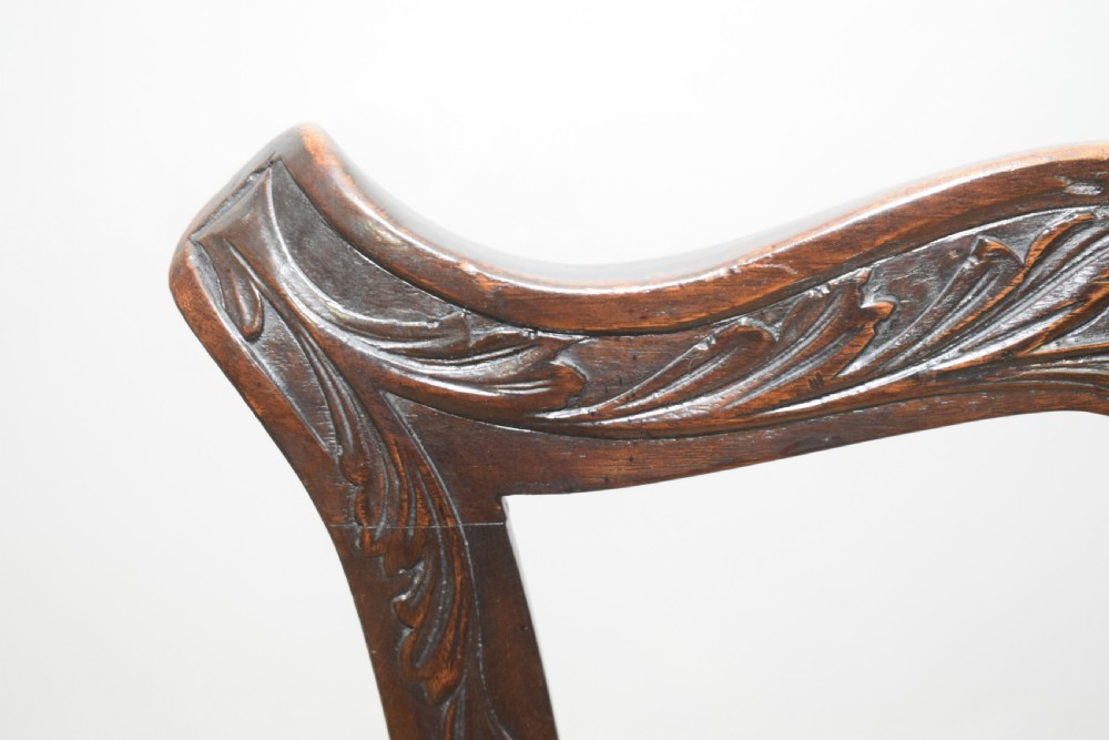 Antique Georgian Chippendale Armchair View X