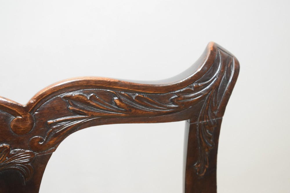 Antique Georgian Chippendale Armchair View XI