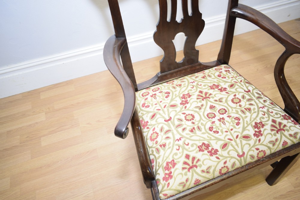 Antique Georgian Chippendale Armchair View XII