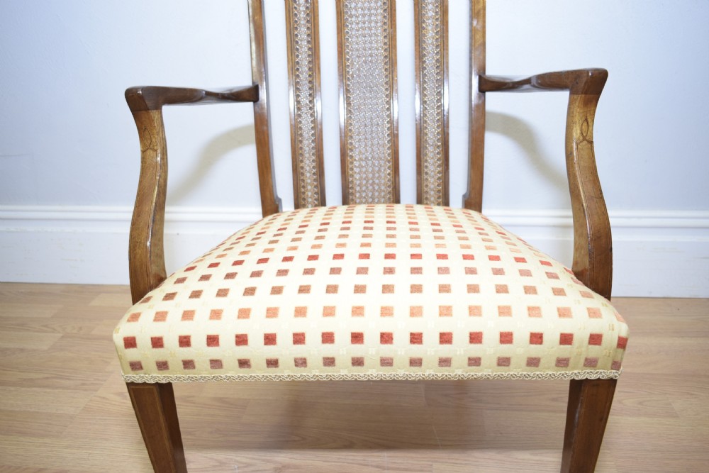 Antique Edwardian Inlaid Armchair View XII