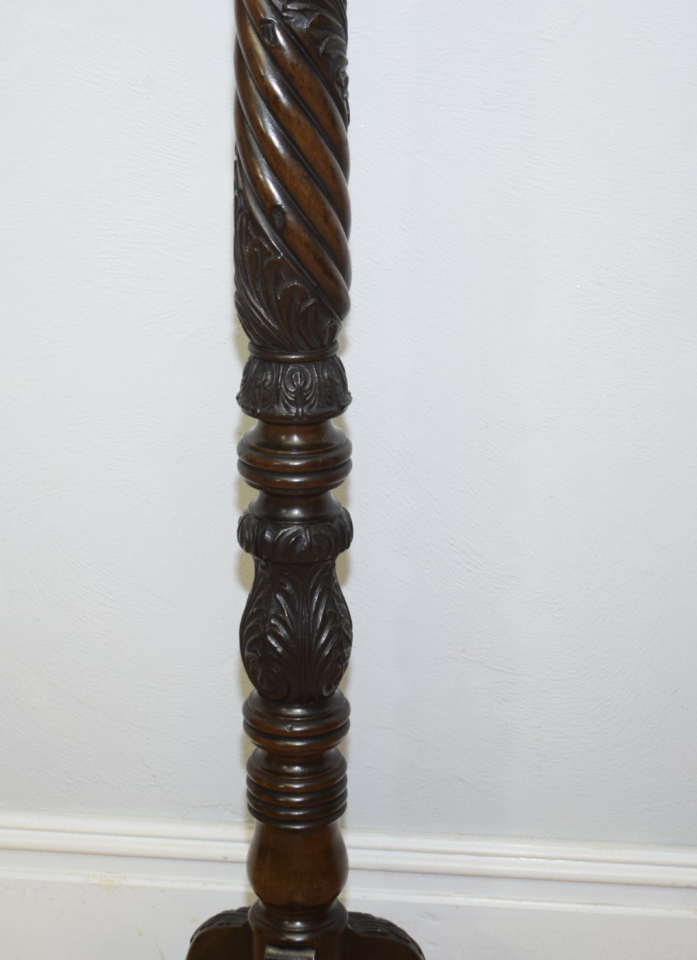 Antique Torchere Plant Stand Chippendale Style View III
