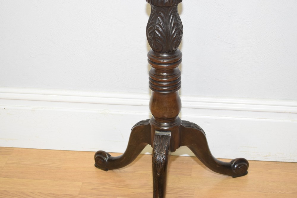 Antique Torchere Plant Stand Chippendale Style View IX