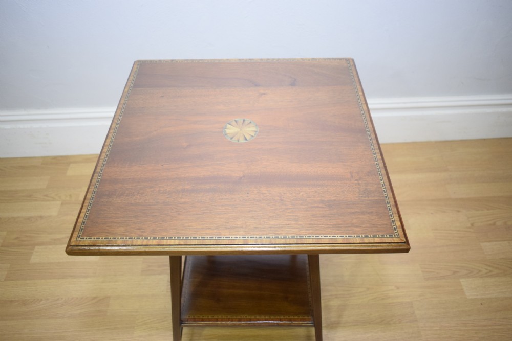 Antique Inlaid Occasional Table View II