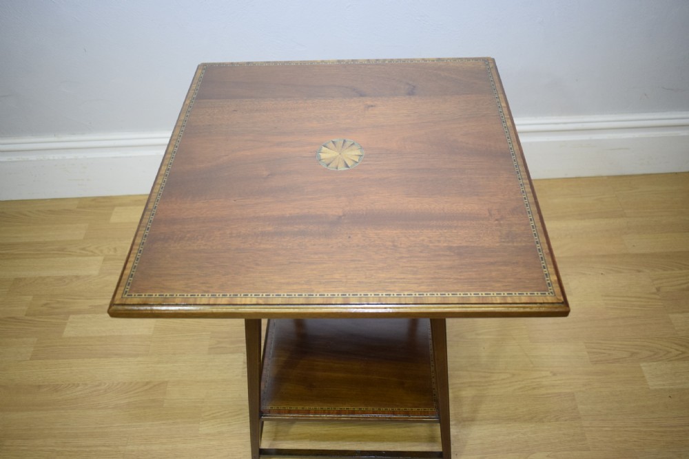 Antique Inlaid Occasional Table View III