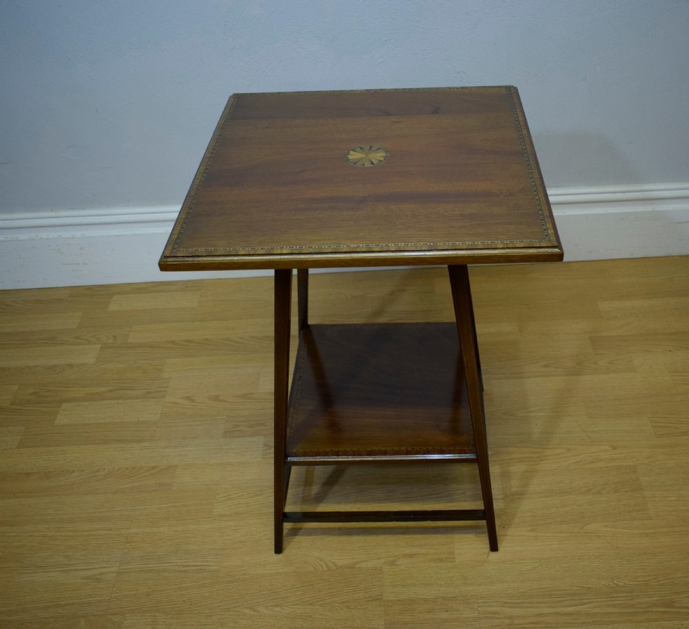 Antique Inlaid Occasional Table View V