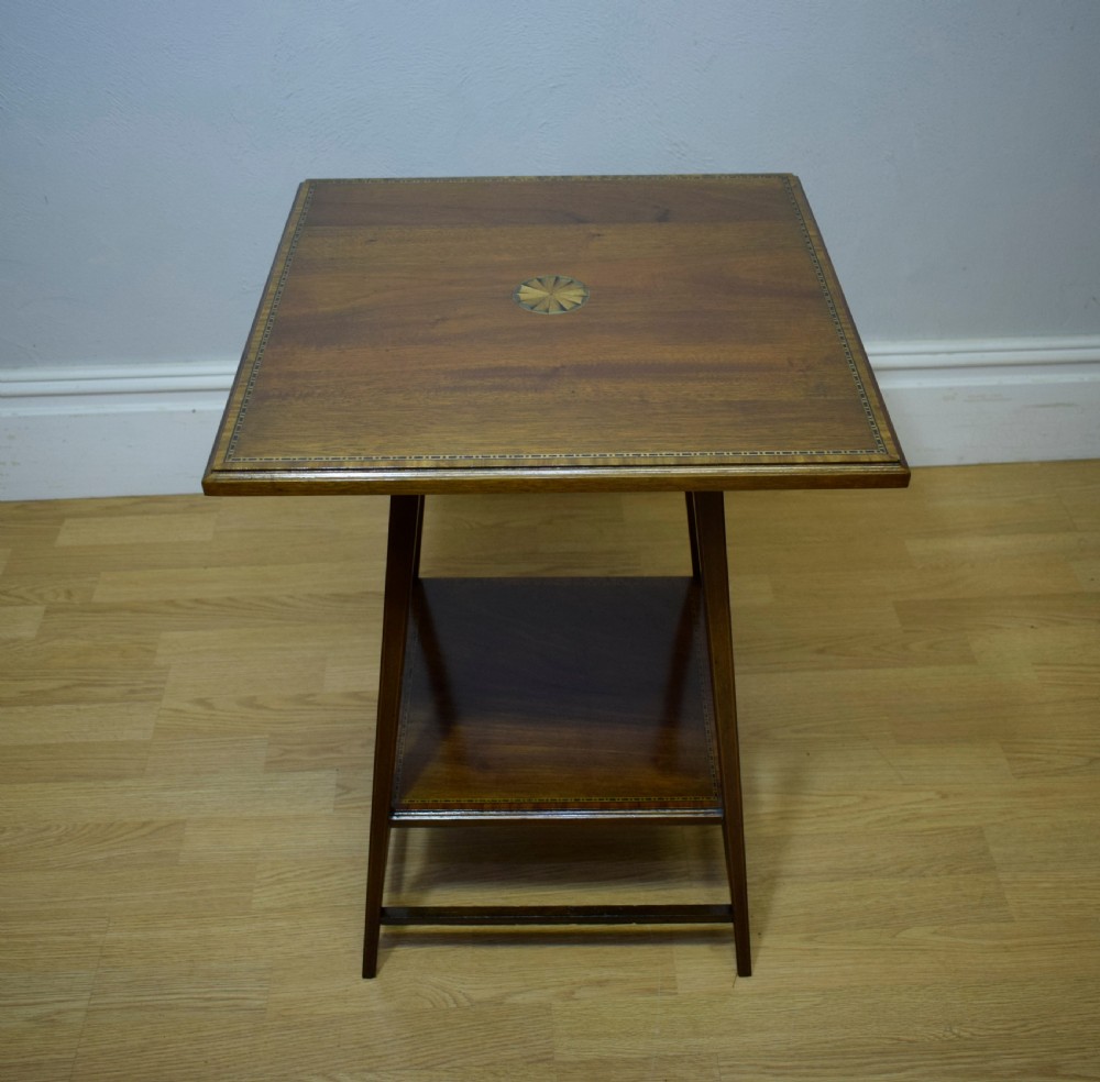 Antique Inlaid Occasional Table View VI
