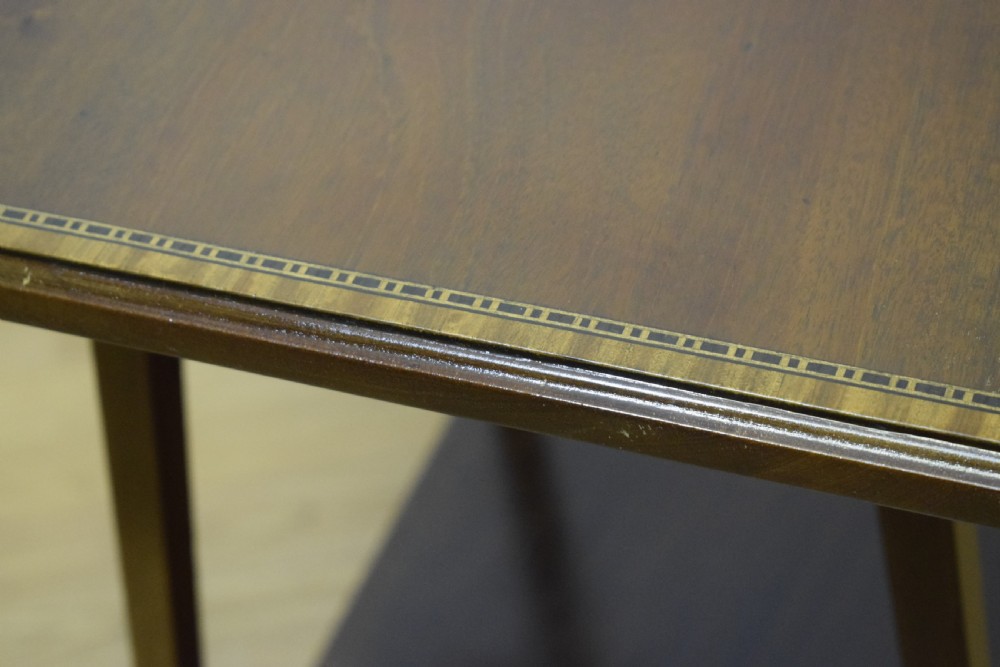 Antique Inlaid Occasional Table View XIII