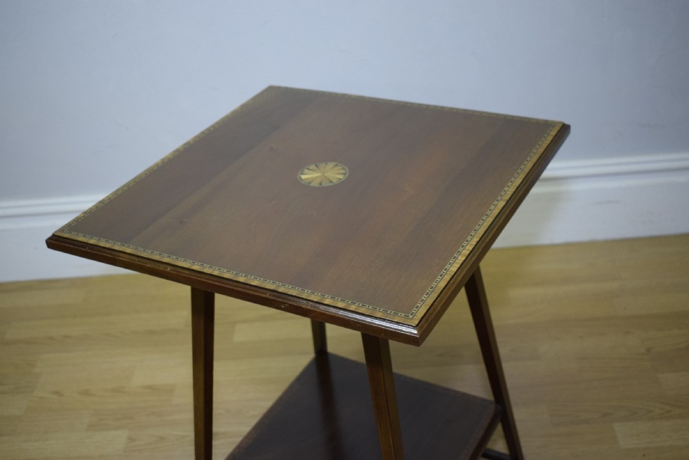 Antique Inlaid Occasional Table View XVI