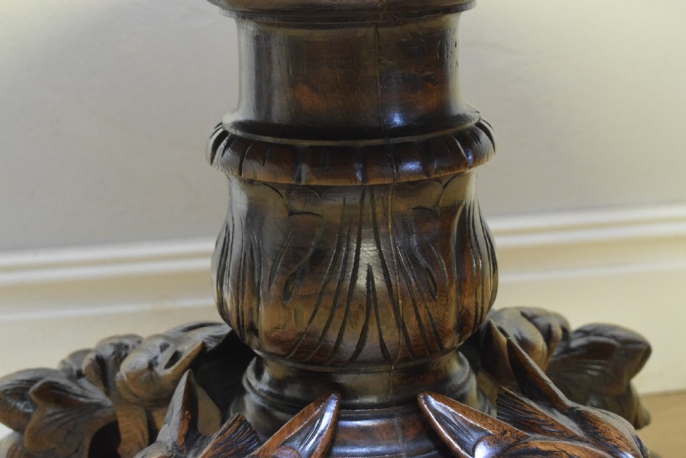 Antique Oak Dining Table View V