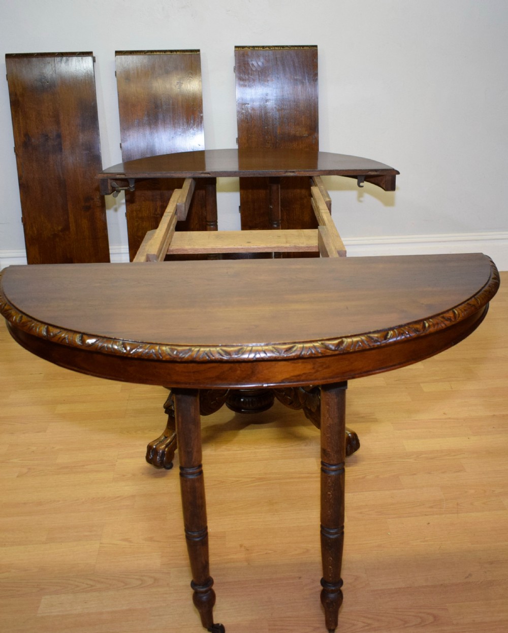 Antique Oak Dining Table View XX