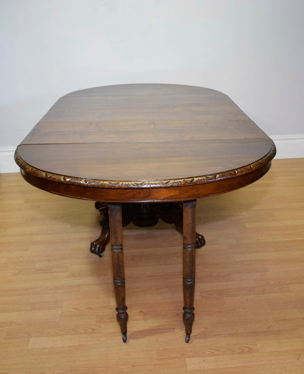 Antique Oak Dining Table View XXI