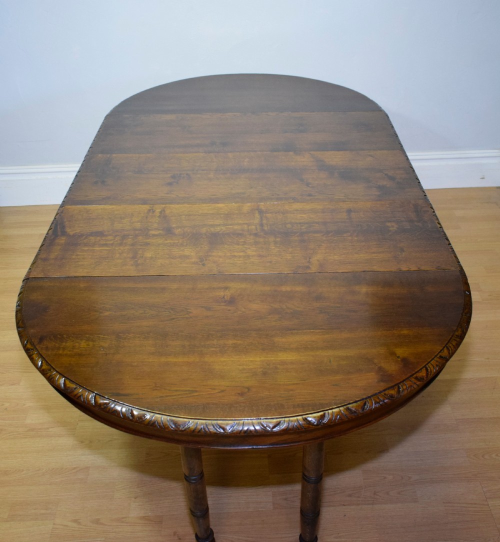 Antique Oak Dining Table View XXIII