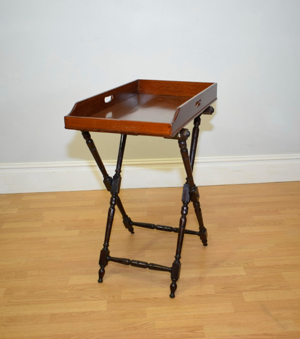 Antique Butlers Tray on Stand