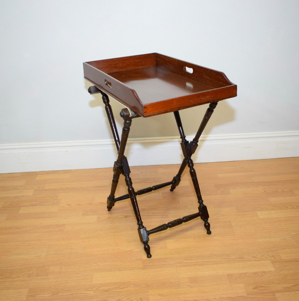 Antique Butlers Tray on Stand View VII
