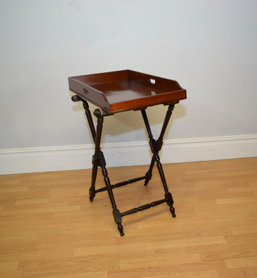 Antique Butlers Tray on Stand View VIII