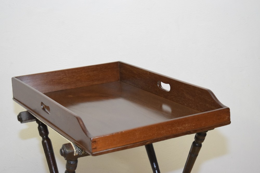 Antique Butlers Tray on Stand View IX