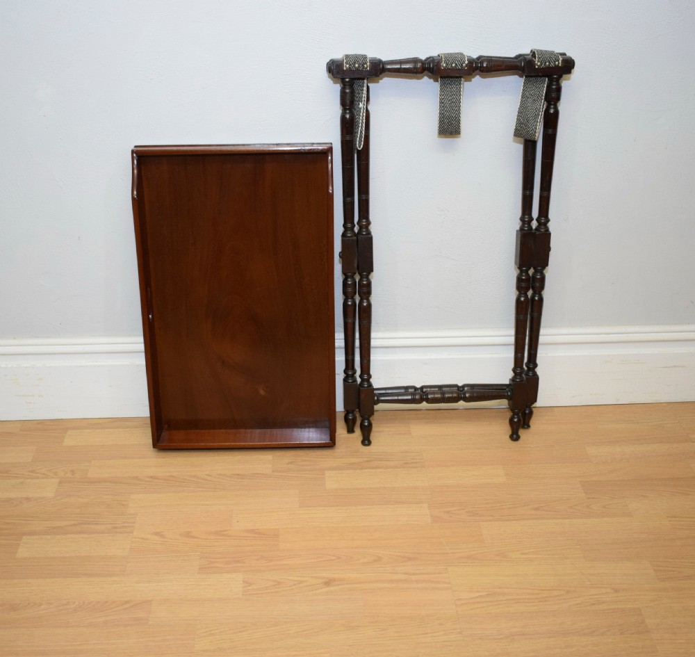 Antique Butlers Tray on Stand View XIII