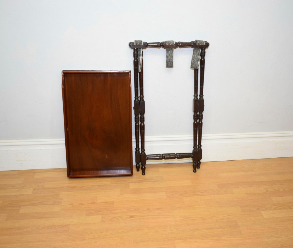 Antique Butlers Tray on Stand View XIV