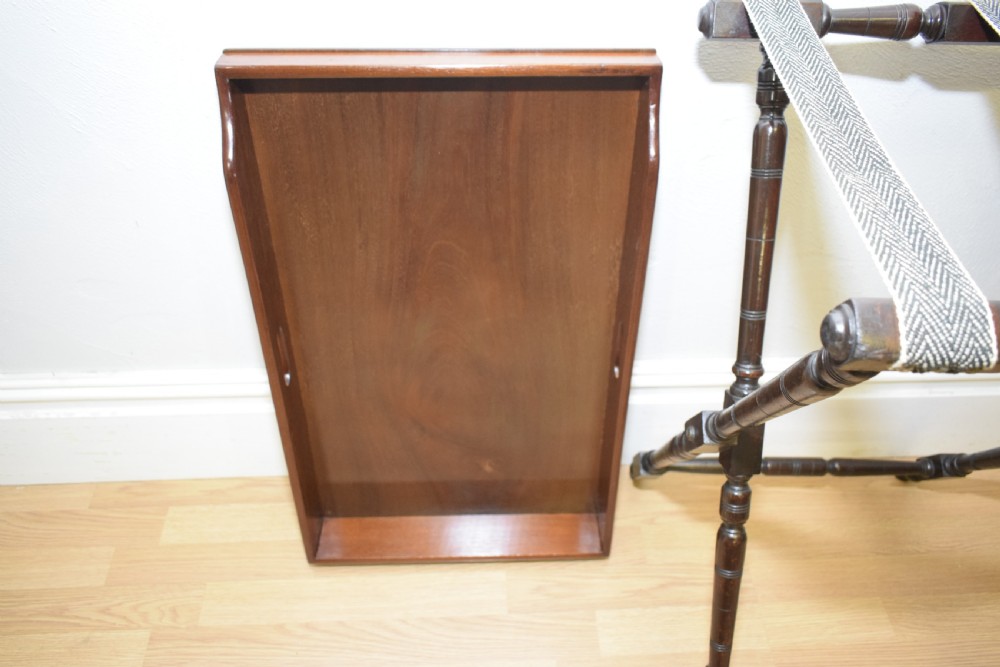 Antique Butlers Tray on Stand View XV