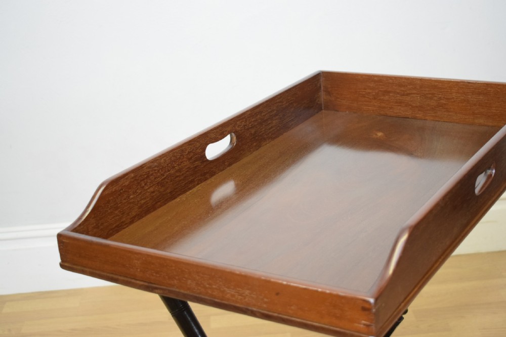 Antique Butlers Tray on Stand View XVII