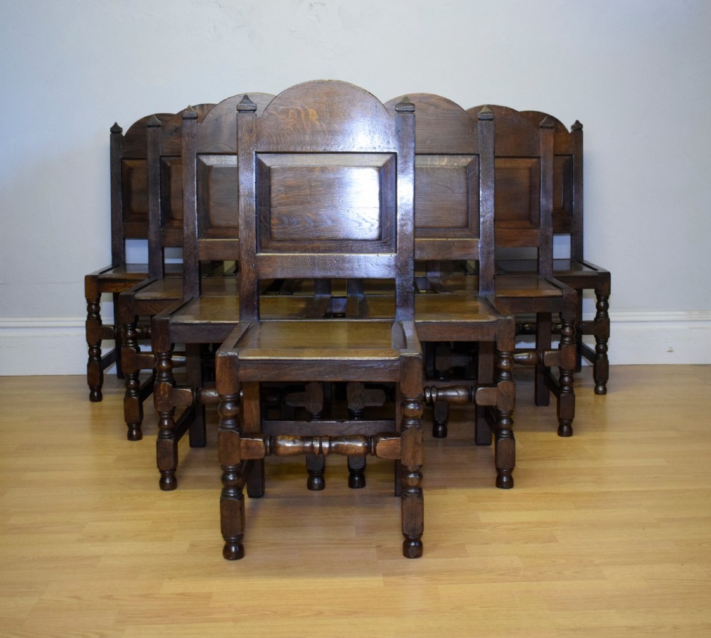 Antique Set of 10 Dining Chairs View IV