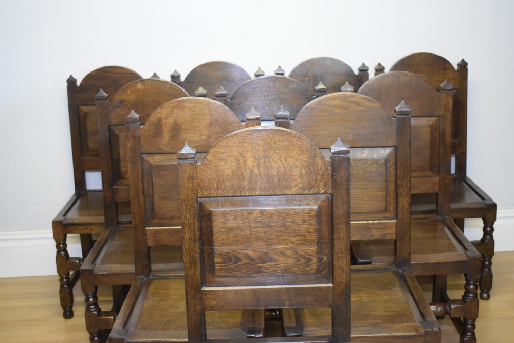 Antique Set of 10 Dining Chairs View VIII