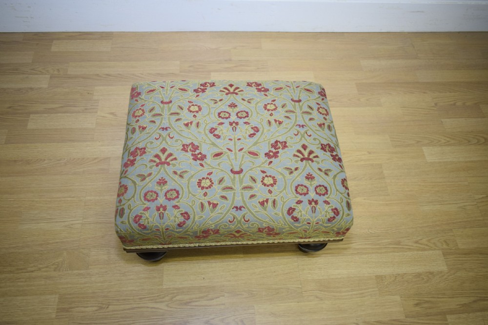 Antique Victorian Footstool View XII