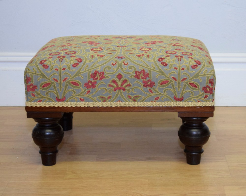 Antique Victorian Footstool View XV