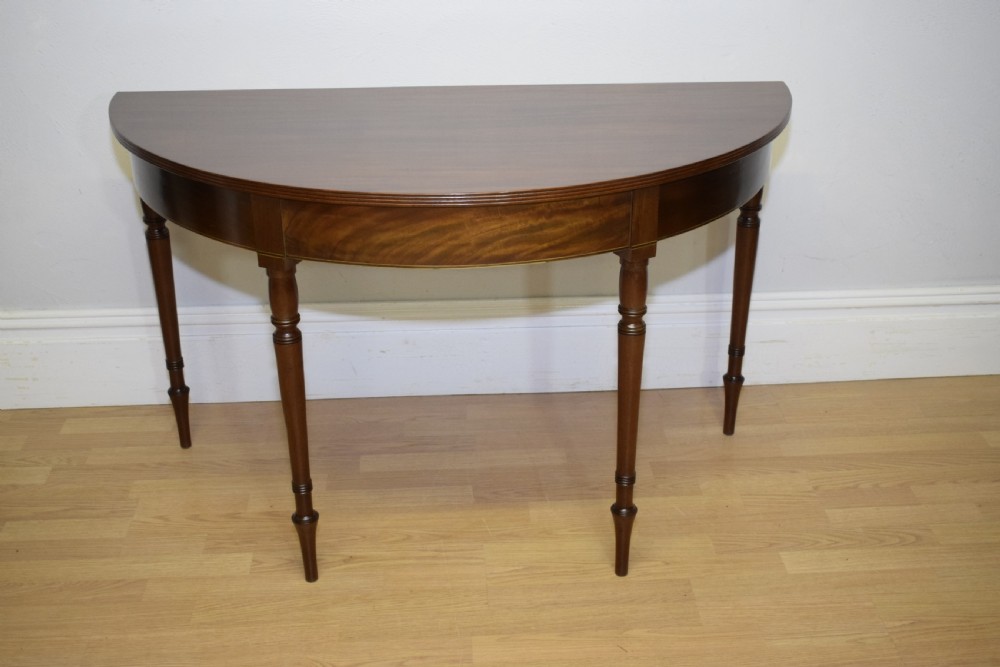 Antique Regency Demi Lune Console Table