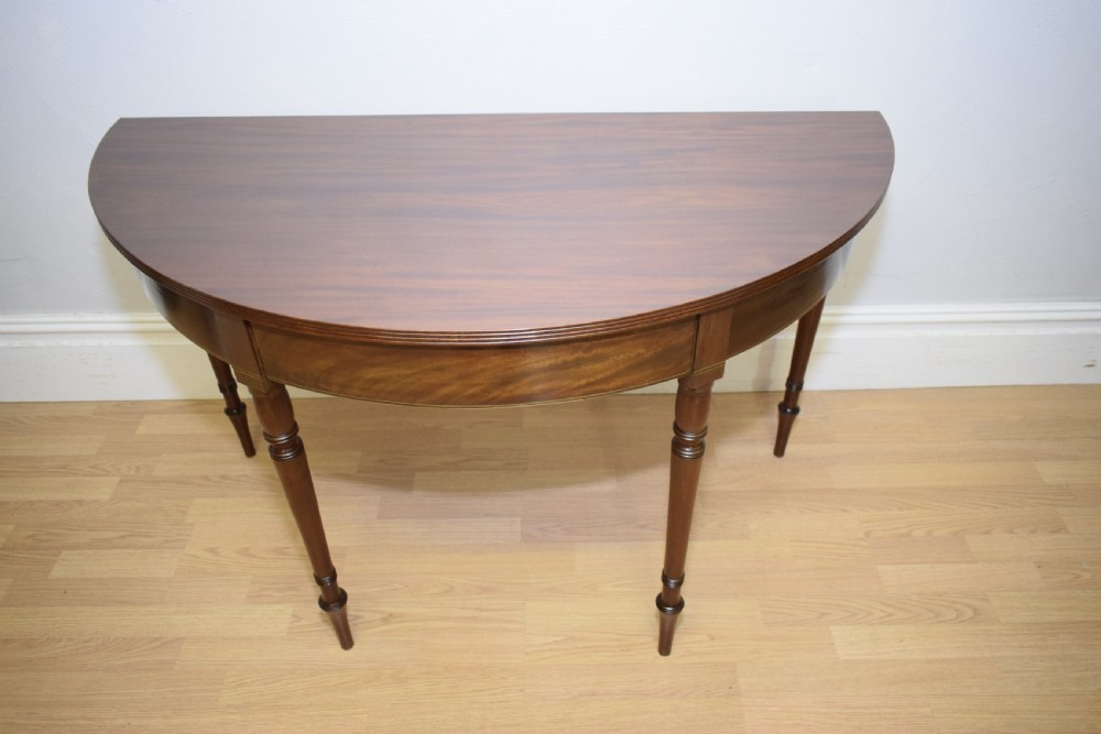 Antique Regency Demi Lune Console Table View III