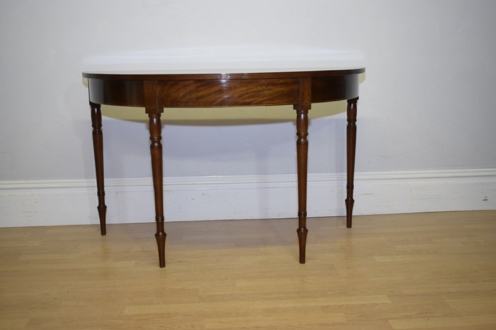 Antique Regency Demi Lune Console Table View IV