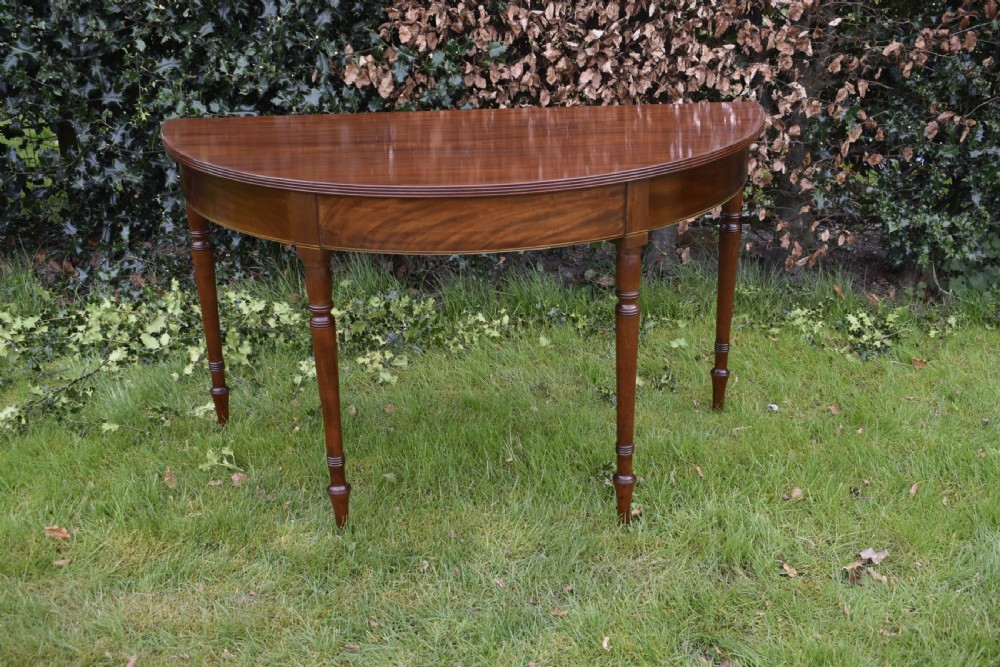 Antique Regency Demi Lune Console Table View VIII