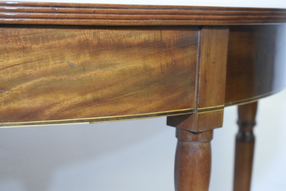 Antique Regency Demi Lune Console Table View XIII