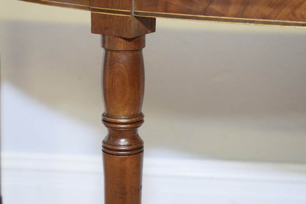 Antique Regency Demi Lune Console Table View XIV