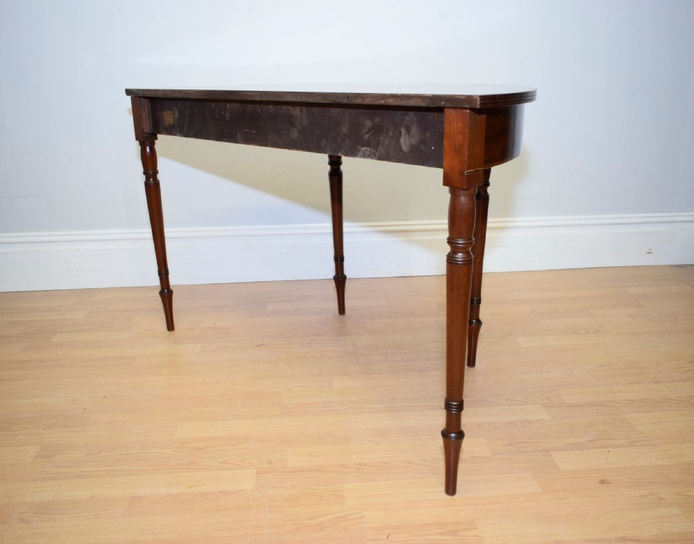 Antique Regency Demi Lune Console Table View XVI