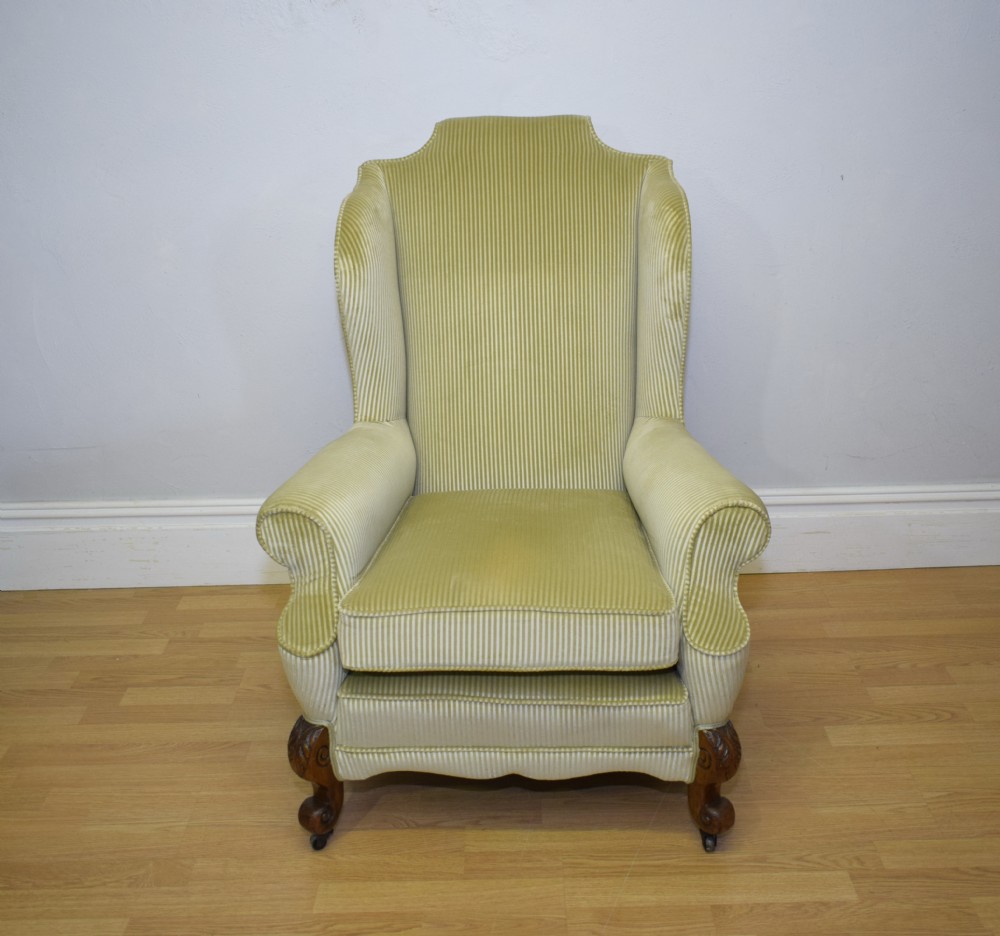 Antique Wing Back Arm Chair