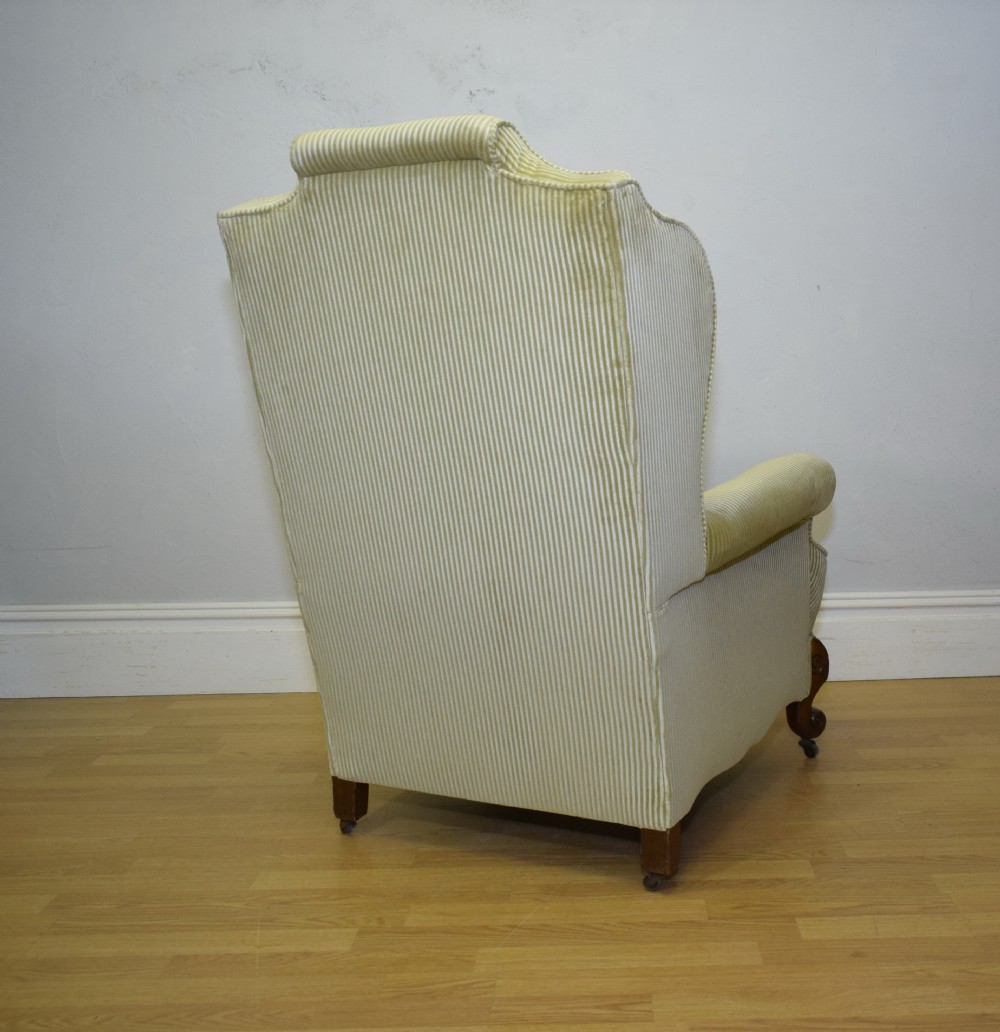 Antique Wing Back Arm Chair View XVI