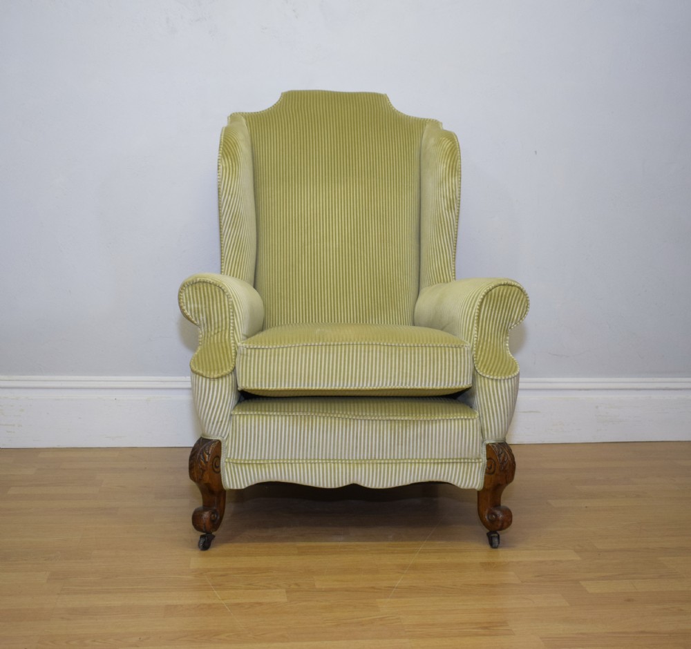 Antique Wing Back Arm Chair View XIX