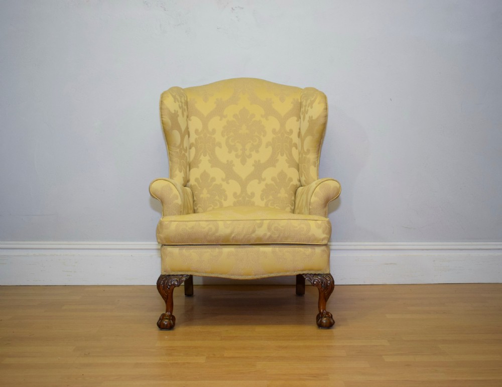 Antique Upholstered Armchair View II