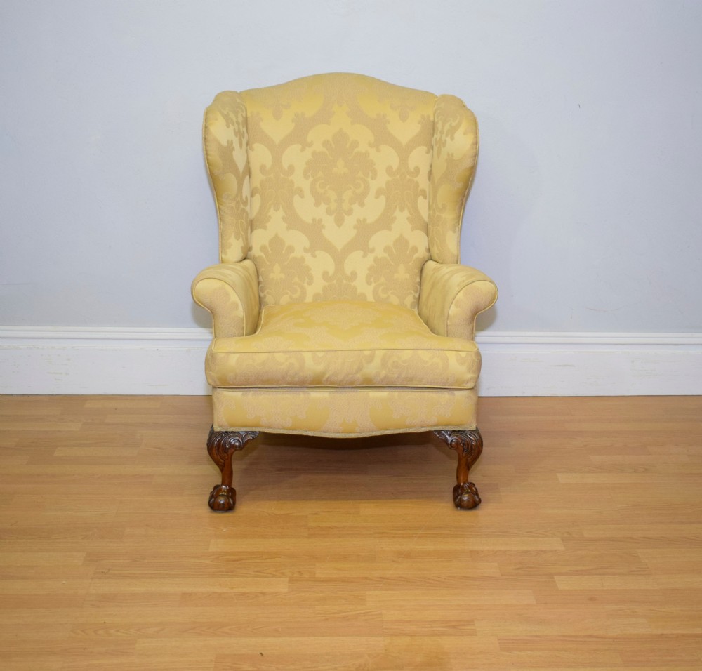 Antique Upholstered Armchair View V