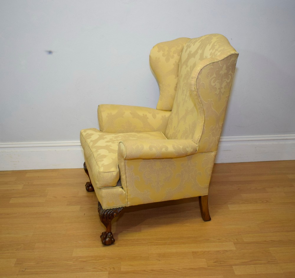 Antique Upholstered Armchair View IX