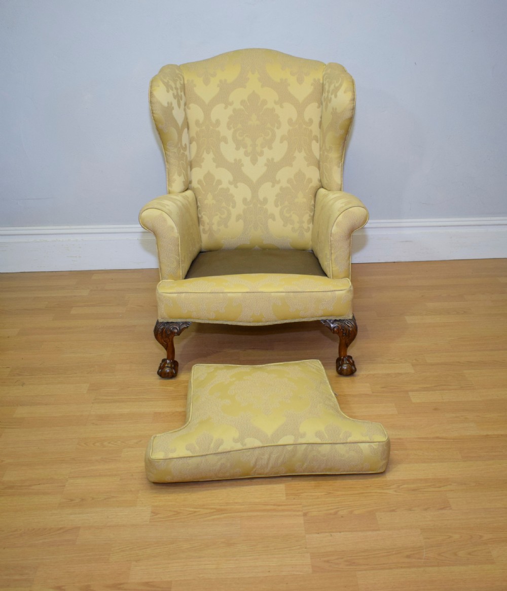 Antique Upholstered Armchair View XI