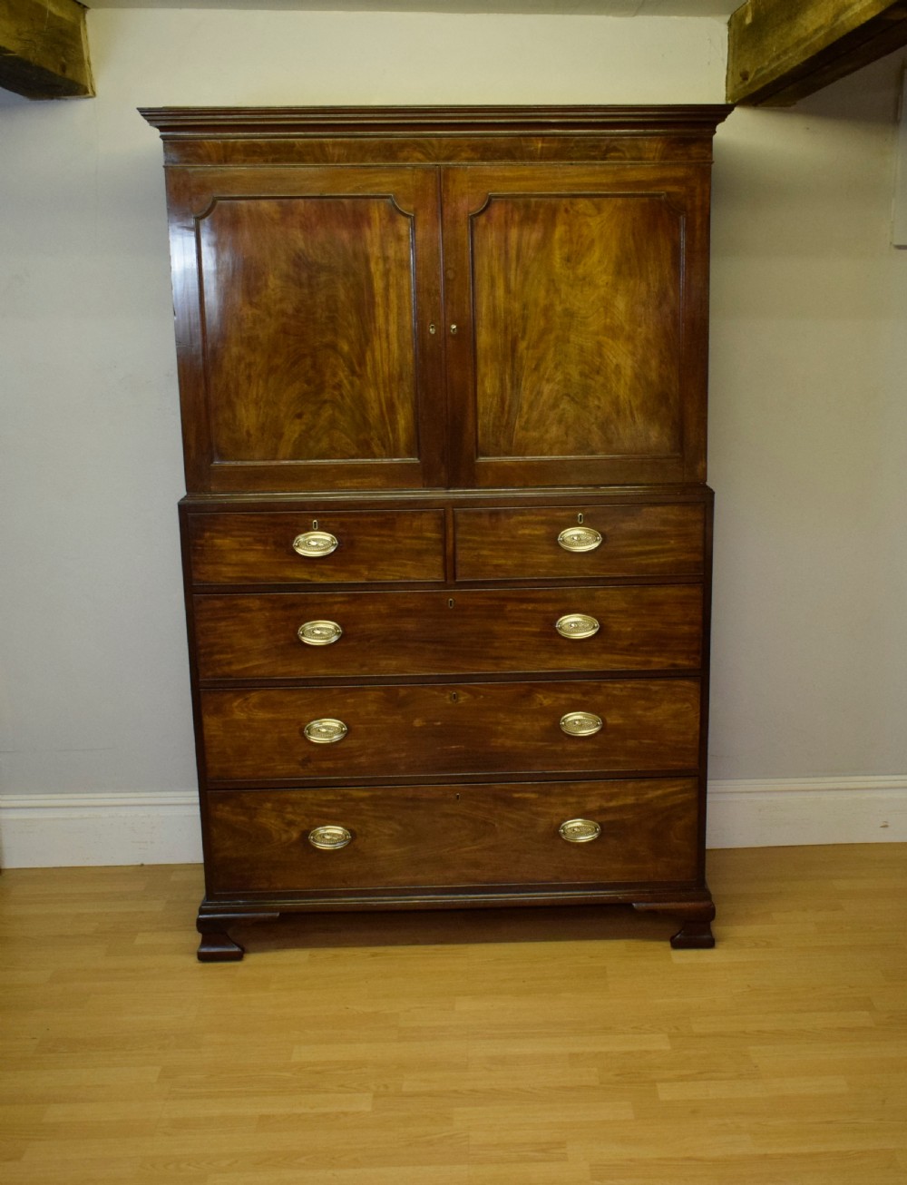 Antique Georgian Period Linen Press View III