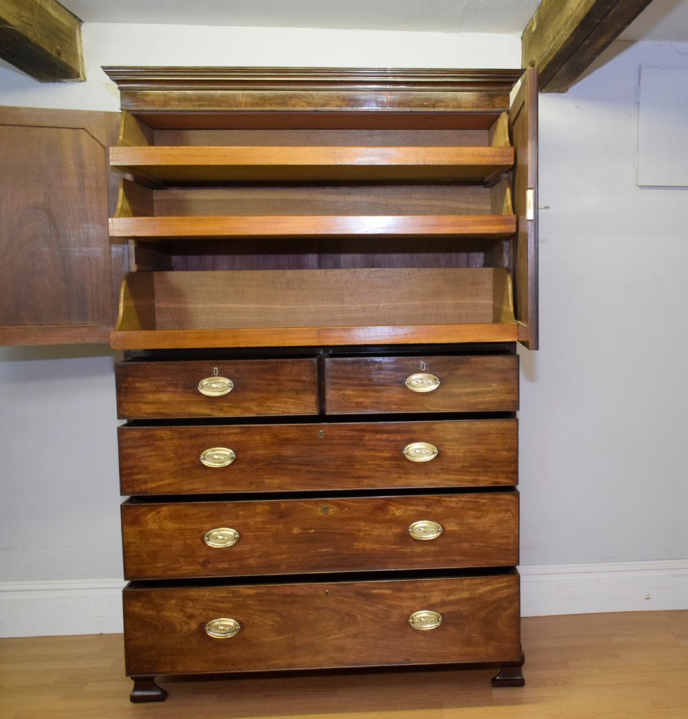 Antique Georgian Period Linen Press View XII