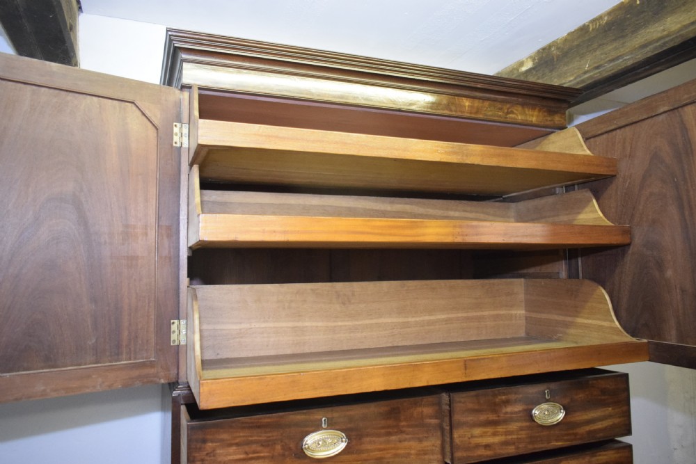 Antique Georgian Period Linen Press View XIV