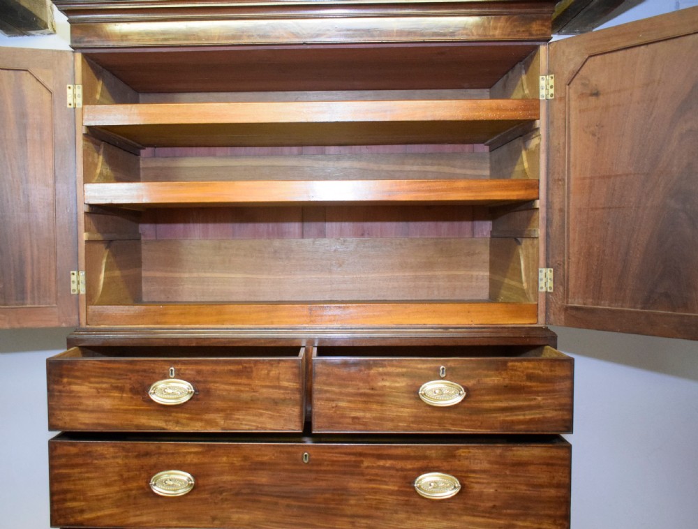 Antique Georgian Period Linen Press View XV